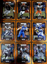 2023 Prizm Football Orange Lazer & Green Pulsar You Pick Singles! #1-400