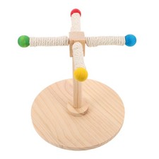 Parrot Rotating Stand Pole Bird Perch Stands for Parrots Toys Rope