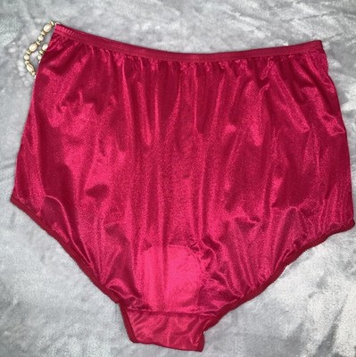 Vintage Vanity Fair Panties Size 10 / 50 100% SHEER Nylon Raspberry Pink 15-812