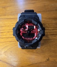 Casio G-Shock GA-700AR Module 5522 Men's Analog Digital Watch Black & Red