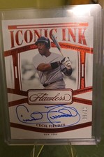 2023 Panini Flawless - Flawless Signatures Cecil Fielder #FS-CF Ruby /20 (AU)