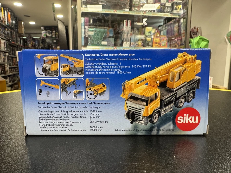 SIKU 1859- modellino 1:87 - GRU TELESCOPICA GIALLA - NUOVO - SIGILLATO - Immagine 3 di 4