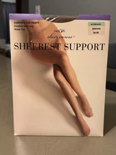 Vtg East 5th Sheer Caress Control Top Pantyhose Average Suntan Sheerest Support