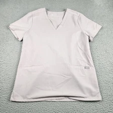Figs Scrub Top Womens Small Pink Catarina One Pocket V Neck Nurse