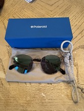 Polaroid Silver Unisex Sunglasses NWT polarized UVprotection 2053/S with case