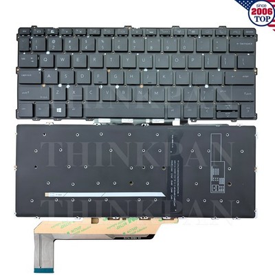 New US Laptop Keyboard Backlit for HP EliteBook x360 1030 G2 G3 G4 Black