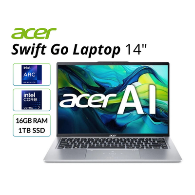 Acer Swift Go 14 Laptop U7 155H 16GB 1TB Arc NX.KSMAA.001