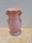 Vintage McCoy Ceramic Pottery Pink Ribbons and Bows Vase