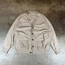 Vintage 90s Tan L.L.Bean cardigan with a relaxed fit