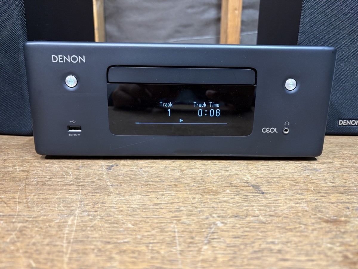 Denon Network CD Receiver RCD-N10 with Speakers No Remote Denon Network CD Receiver RCD-N10 with Speakers No Remote