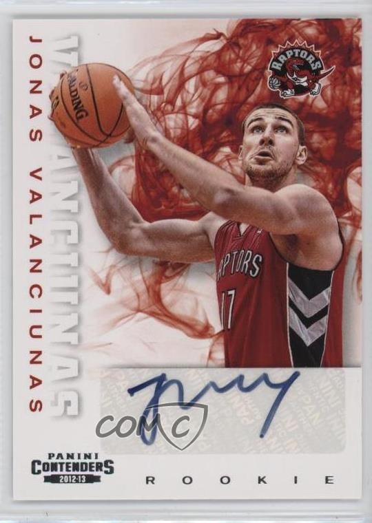 2012-13 Panini Contenders Rookie Jonas Valanciunas #284 Rookie Auto RC