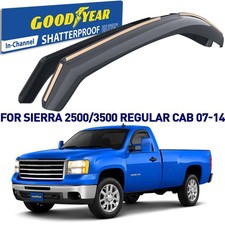 Side Window Deflectors Rain Guards for 2007-2014 GMC Sierra Regular Cab