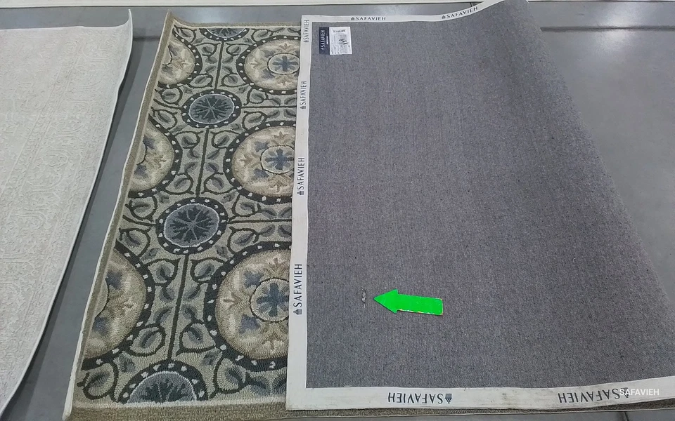 Alfombra corte cemento/azul 5'-0" x 8'-0", precio reducido 1172785968 FRS485E-5 Foto 2 de 4