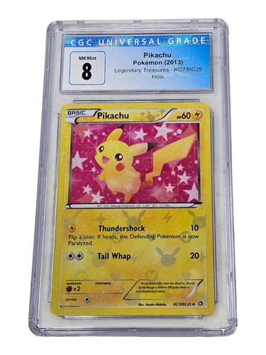 Pikachu RC7/RC25 Legendary Treasures Holo CGC 8 NM/Mint 8012