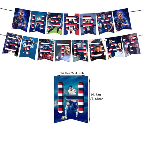 30pcs Soccer Star Mbappe party supplies decorations - US seller, FAST Shipping - Picture 3 of 6