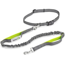 Hands Free Dog Leash for Walking Running Hiking, Waist Leash with Bungee, Adj...