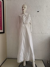 antique cotton white  nightgown chemise nightdress lace as is edwardian