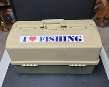 Vintage Large Plano 6 Tray Plastic Fishing Tackle Box Model 8600