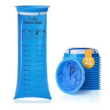 15 Pack Vomit Bags Disposable, 1000ml Leak Resistant Emesis Bags, Barf Bags T...