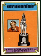 1974-75 O-Pee-Chee Henri Richard Montreal Canadiens #243