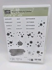 New Stampin Up Perpetual Birthday Calendar Set of 24 Photopolymer