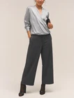 Eileen Fisher Plus Washable Flex Ponte Wide-Leg Pant Easy Fit Ankle Length 3X