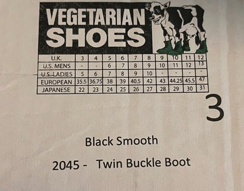 Solovair Twin Buckle Black Smooth Hi Boots Vegetarian UK7 - Picture 12 of 12