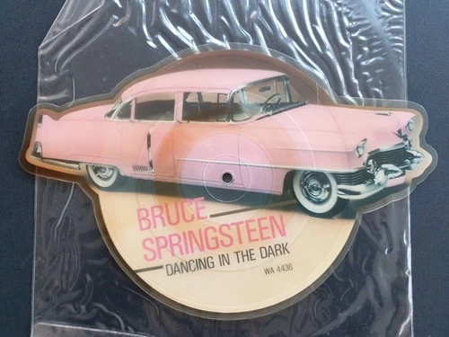 BRUCE SPRINGSTEEN - DANCING IN THE DARK 1984 7" SHAPED VINYL RECORD PICTURE DISC