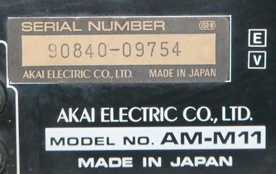Amplificateur stéréophonique vintage Akai AM-M11