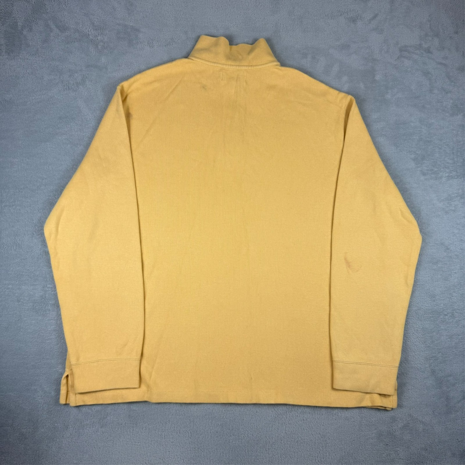 Vintage Polo Ralph Lauren 1990's Yellow Size 2XL 1/4 Quarter Zip Pullover Jumper image 8