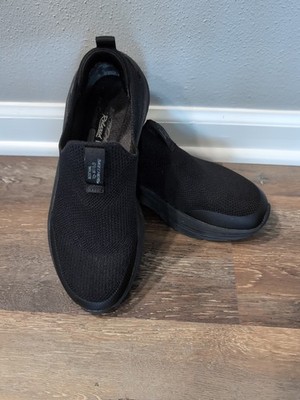 Women's Sketchers D'Lux Walker Black Relaxed, Stretch Fit Shoes Sz. 7