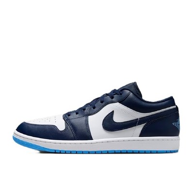 Men's Jordan 1 Low Midnight Navy/University Blue (553558 404) | eBay