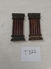 2 INGRAHAM MANTLE CLOCK  COLUMN LIKE DECORATIONS — photo 1