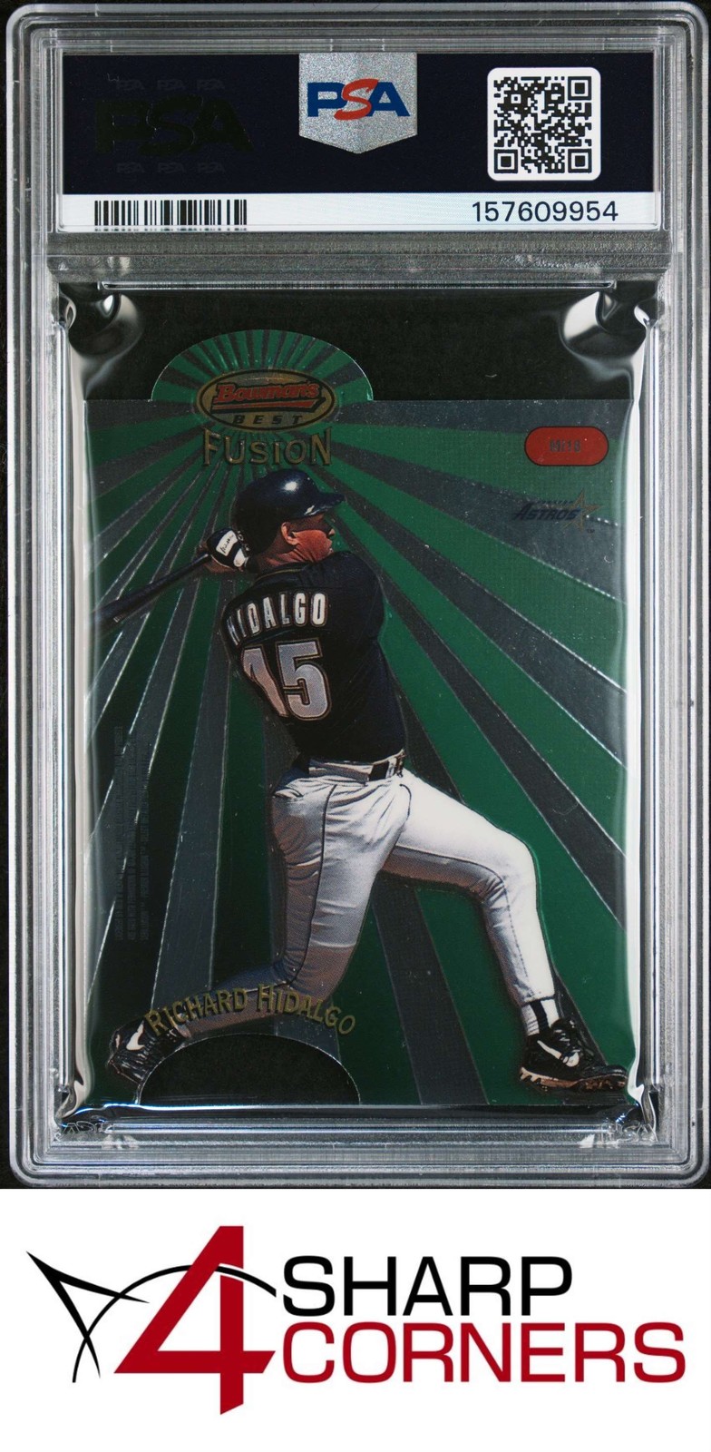 1998 BOWMAN'S BEST MIRROR IMAGE FUSION #MI18 BARRY BONDS PSA 9 view 2