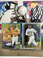 Topps Jacob Wilson Athletics Chrome Rookie 2Card Lot 2024 MLB