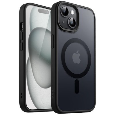 JETech Magnetic Case für iPhone 15 6,1 Zoll kompatibel mit MagSafe, schwarz 