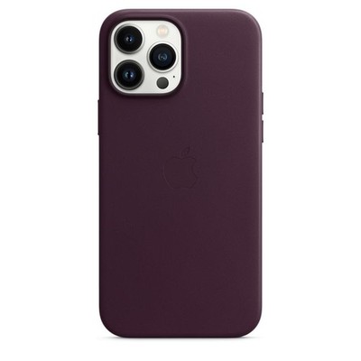Original / Offizielles Apple iPhone 13 Pro Max Leder MagSafe Case - Dark Cherry