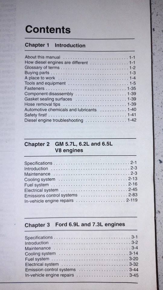 Haynes Techbook Diesel Engine Repair Manual #10330 - Image 3 of 4