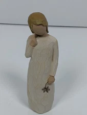 Willow Tree Angel "Remember" Angel With Metal Flower Demdaco 2005 Susan Lordi