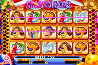 CRAZY CIRCUS BY ASTRO - CHERRY MASTER 8LINER POG CGA GAME BOARD
