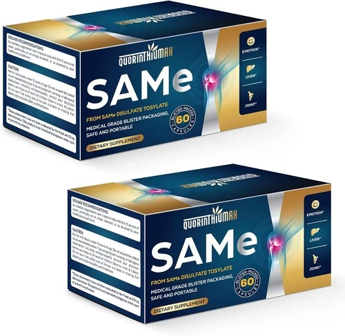 Quorinthiumax SAM e Supplement 500mg - 2-PACK, 120 Capsules Total - Exp 03/2029