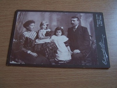 George Lodge Frau Töchter Kabinettkarte Fotograf Edwards & Co East Ham