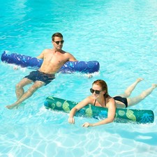 2 Pack Inflatable Swim Pool Noodles, Large Blow up Swimming Inflatable Noodle, S