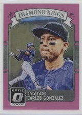 2016 Panini Donruss Optic Diamond Kings Pink Carlos Gonzalez #9 4k8