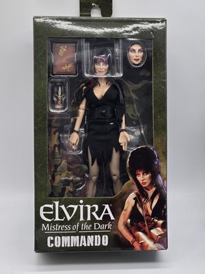 NECA Elvira Commando Mistress Of The Dark 7'' Action Figure New w/ Bazooka Dagger