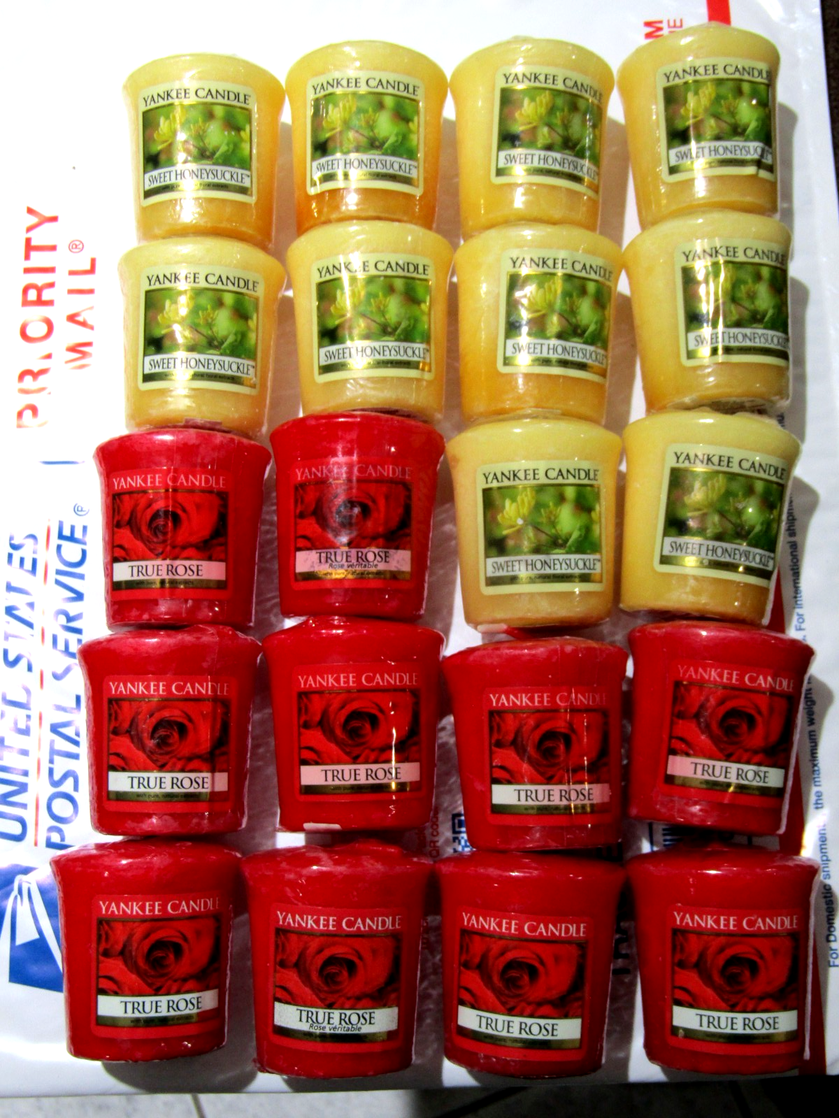 Yankee Candle Votive Sampler Lot of 20 - TEN TRUE ROSE & TEN SWEET ...