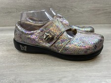 Alegria Kaitlyn Sockeye Women's 9 Metallic MaryJane Snake Leather Comfort Shoes