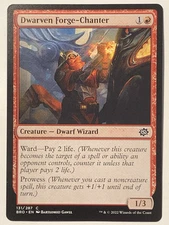 MTG  TCG - Dwarven Forge-Chanter 131/287 BRO - NM (Free Shipping $5+)