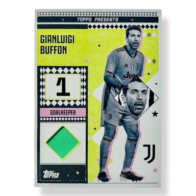 Gianluigi Buffon Match-Worn Patch Topps Juventus Team Set 2024/25 No Auto PSA