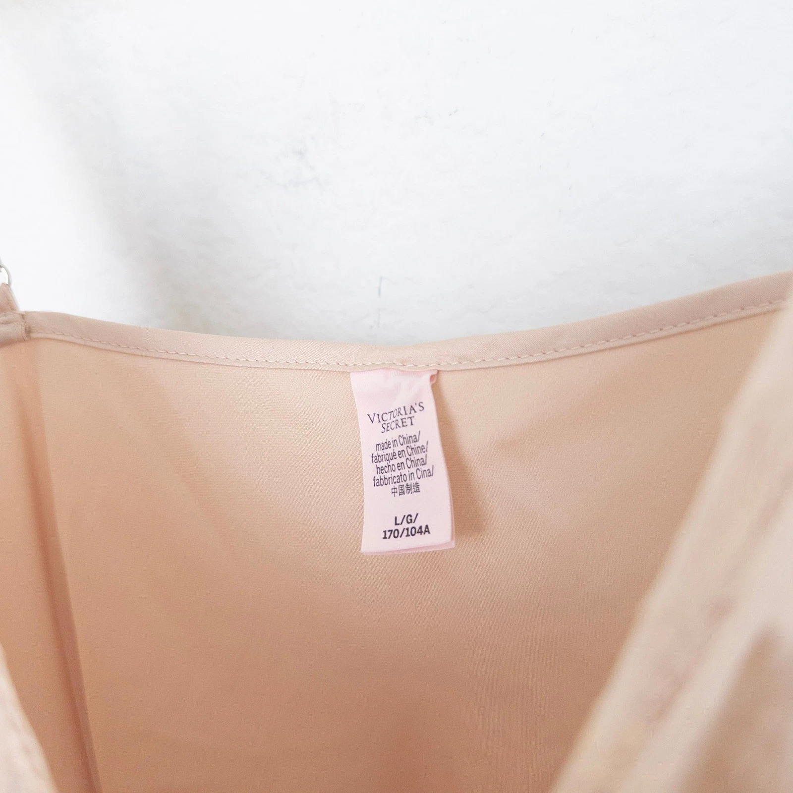 UNDERCOVER Abito donna slip Y2K Victoria's Secret taglia L champagne pizzo coquette lingerie